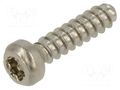 Screw; for plastic; 3x12; Head: cheese head; Torx® PLUS; 10IP BOSSARD B3X12/BN20166