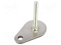 Foot; Base dia: 60mm; M10; steel; Plunger length: 80mm ELESA+GANTER GN42-60-M10-80A3S