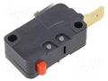 Microswitch SNAP ACTION; 16A/250VAC; without lever; SPST-NC OMRON Electronic Components D3V-16-2C4