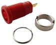 RECEPTACLE, 25A, 4MM, QUICK CONNECT, RED 972355101