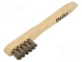 Tool: brush; stainless steel; 3pcs; Handle material: wood WELLER WEL.51382799P