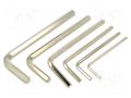 Wrenches set; hex key; steel; 6pcs. IRIMO SA.041011