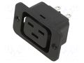 Female; for panel mounting,screw; socket; 250V; 16A SCHURTER 4797.3000