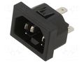 IEC 60320 connector 6010 Connector Inlet 10A C14 SCHURTER 6162.0162