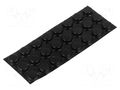 Mount.elem: self-adhesive foot; black; 24pcs. HAMMOND HM-1421T2