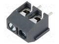 Connector: PCB terminal block; terminal; 16A; 300V; angled 90° NINIGI TB-5.0-P-2P-GY