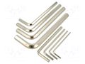 Wrench-set; hex key; steel; 8pcs. IRIMO SA.041071
