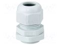 Cable gland; PG16; IP65; polyamide; light grey HENSEL HENSEL-AKS-16