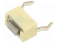 Microswitch TACT; SPST; Pos: 2; 0.05A/12VDC; THT; none; OFF-(ON) PANASONIC EVQPE404Q