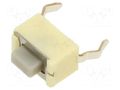 Microswitch TACT; SPST; Pos: 2; 0.05A/12VDC; THT; none; OFF-(ON) PANASONIC EVQPE405Q