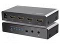 Switch; HDCP 2.2,HDMI 2.0; black; Input: HDMI socket x2 LOGILINK HD0039