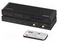 Switch; HDCP 2.2,HDMI 2.0; Input: HDMI socket x4; black LOGILINK HD0049