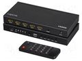 Switch; HDCP 1.4,HDMI 1.4; black; Input: HDMI socket x4 LOGILINK HD0053