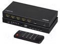 Switch; HDCP 1.4,HDMI 1.4; Input: HDMI socket x4; black LOGILINK HD0053