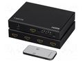 Splitter; HDCP 2.2,HDMI 2.0; black; Input: DC socket,HDMI socket LOGILINK HD0054