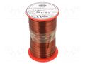 Coil wire; single coated enamelled; 1.1mm; 0.5kg; -65÷200°C INDEL DNE1.10-0.50