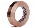 Tape: shielding; W: 25mm; L: 16.5m; Thk: 0.085mm; acrylic,conductive PPI PPI-9116-25-16.5