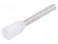 Tip: bootlace ferrule; insulated; copper; 0.75mm2; 10mm; tinned BM GROUP BM005022