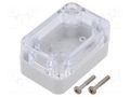 Enclosure: multipurpose; X: 40mm; Y: 60mm; Z: 30mm; ZP; polycarbonate KRADEX ZP604030JPH-PC