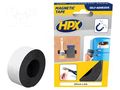 Tape: magnetic; W: 25mm; L: 2m; Thk: 2mm; acrylic; black; 0.8N/mm HPX HPX-MT-252-BK