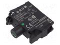 Illuminating unit; 22mm; 45; front fixing; 24VAC; screw terminals EAO 45-320.1H16