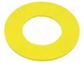 Description label; 45; 45mm; plastic; Body: yellow EAO 45-50K.1407