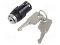 Switch: body; 16mm; Stabl.pos: 3; IP65; 61; Pos: 3; plastic EAO 61-2607.0/D