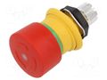 Switch: emergency stop; 16mm; NC + NO; red; LED; IP67,IP6K9K; 61 EAO 61-6451.4277