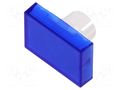 Actuator lens; 22mm; 61; blue,transparent; plastic EAO 61-9331.6
