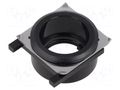 Button holder; 22mm; 61; Ø22.5mm; Face dim: Ø25mm; Body: black EAO 61-9932.10