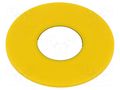 Description label; 61; 43mm; Body: yellow; plastic EAO 61-9970.0