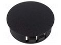 Stopper; H: 11.8mm; Wall thick: 3.2mm; black; Ømount.hole: 27.9mm ESSENTRA 62MP1093