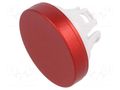 Actuator lens; 22mm; 84; red,golden; aluminium EAO 84-7201.200