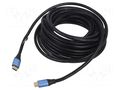 Cable; HDMI plug,both sides; PVC; Len: 15m; black; 28AWG VENTION ALHSN