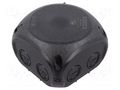 Enclosure: junction box; X: 104mm; Y: 104mm; Z: 70mm; IP66,IP67 HENSEL HENSEL-KF-0400-B