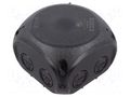 Enclosure: junction box; X: 104mm; Y: 104mm; Z: 70mm; IP66,IP67 HENSEL HENSEL-KF-0400-B