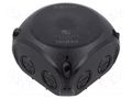 Enclosure: junction box; X: 104mm; Y: 104mm; Z: 70mm; IP66,IP67 HENSEL HENSEL-KF-0404-B