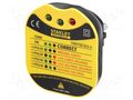 Tester: power socket; LEDs; 50÷60Hz; 230VAC STANLEY STL-FMHT82569-6