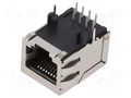 Connector: RJ45; socket; PIN: 8; shielded; 8p8c; on PCBs; THT BEL FUSE SS-6488S-A-PG4-BA