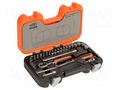 Wrenches set; 6-angles,socket spanner; Chrom-vanadium steel BAHCO SA.S290