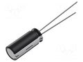 Capacitor: electrolytic; THT; 10mF; 16VDC; Ø16x35mm; Pitch: 7.5mm CHANGZHOU HUAWEI ELECTRONIC RL1C103ML350A00CE0