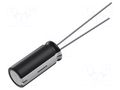 Capacitor: electrolytic; THT; 10mF; 16VDC; Ø16x35mm; Pitch: 7.5mm CHANGZHOU HUAWEI ELECTRONIC RL1C103ML350A00CE0
