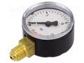 Manometer; 0÷16bar; G 1/4",bottom connection; 50mm; metal PNEUMAT 107
