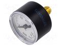 Manometer; 0÷1.6bar; M10x1,rear connection; 40mm; Temp: -20÷60°C PNEUMAT 110.42-K-M