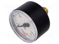 Manometer; 0÷1.6bar; G 1/4",rear connection; 50mm; Temp: -20÷60°C PNEUMAT 202-K
