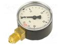 Manometer; 0÷40bar; G 1/4",bottom connection; 50mm; metal PNEUMAT 109