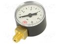 Manometer; 0÷10bar; 40mm; non-aggressive liquids,inert gases PNEUMAT 110.35-K