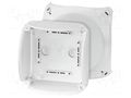 Enclosure: junction box; X: 130mm; Y: 130mm; Z: 77mm; IP66,IP67; grey HENSEL HENSEL-KF-0600-H