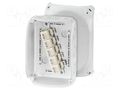 Enclosure: junction box; X: 130mm; Y: 180mm; Z: 77mm; IP66,IP67; grey HENSEL HENSEL-KF-1010-G