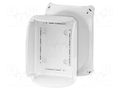 Enclosure: junction box; X: 155mm; Y: 210mm; Z: 92mm; IP66,IP67; grey HENSEL HENSEL-KF-1600-H